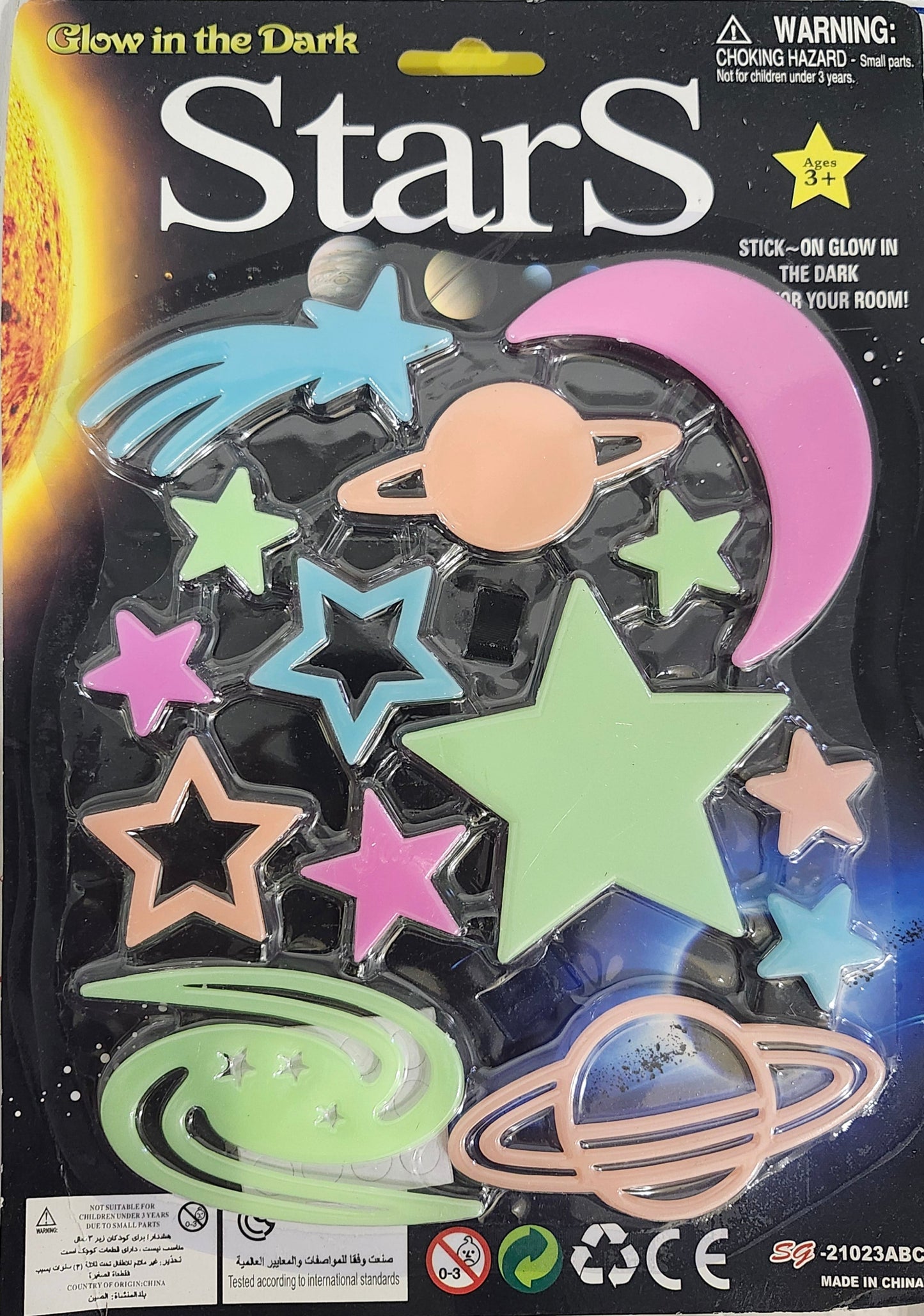 π Glow in the Dark Stars & Planets β Room Wall & Ceiling Stickers