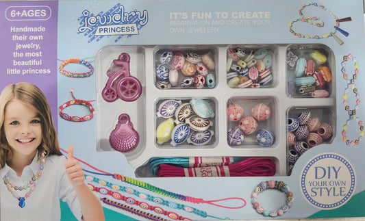 🌸 DIY Jewelry Princess Bead Kit – Creative Fun for Kids (Ages 6+)