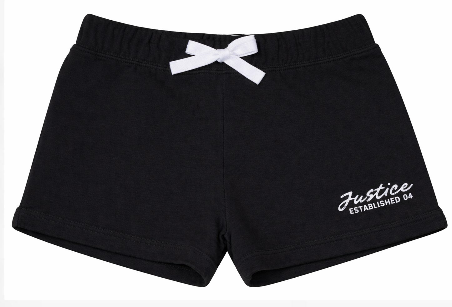Justice Girls Black Fleece Shorts