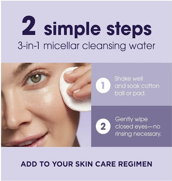 🌿✨ Bausch + Lomb Lumify Eye Illuminations Cleansing Water & Eye Makeup Remover (160mL)