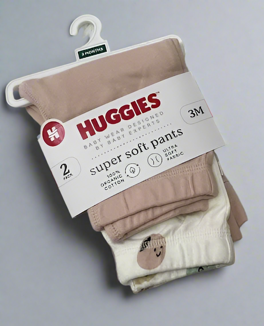 👶 Huggies Super Soft Baby Pants – 2 Pack (Size 3M)