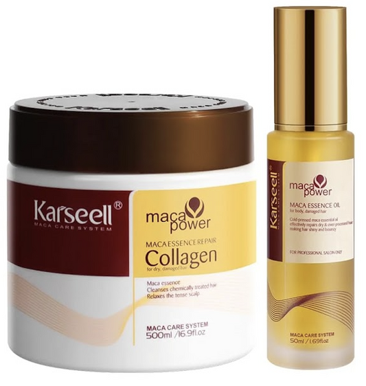 π Karseell Collagen Hair Treatment + Argan Oil Serum Set