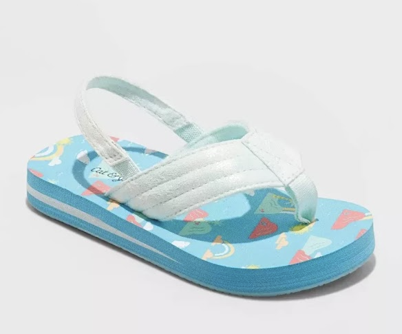 Cat & Jack Kids’ Flip-Flop Sandals – Size L (9/10)