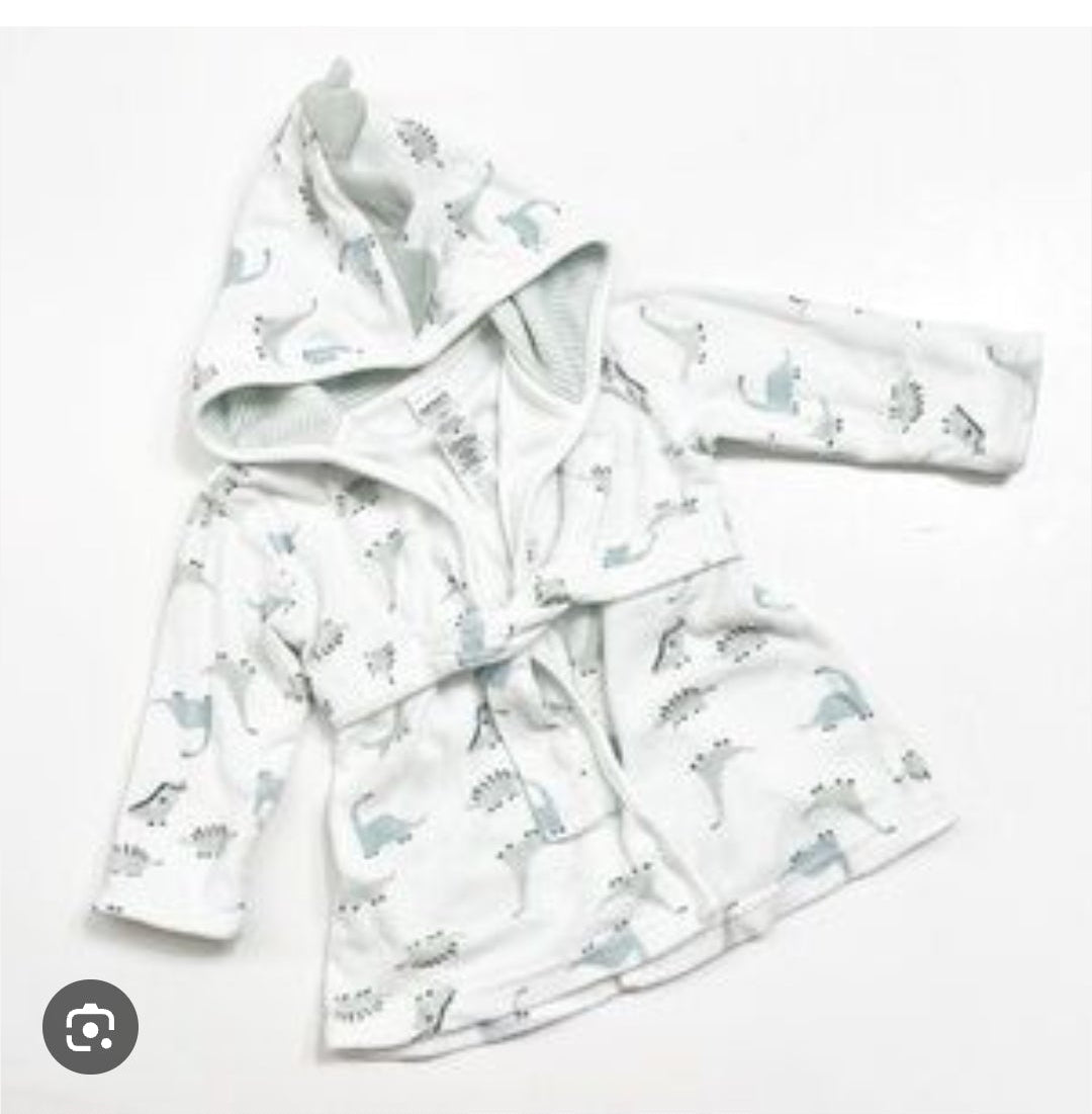 Carter’s Baby Bathrobes – 0–9 Months (Lamb, Bear & Dino Prints)
