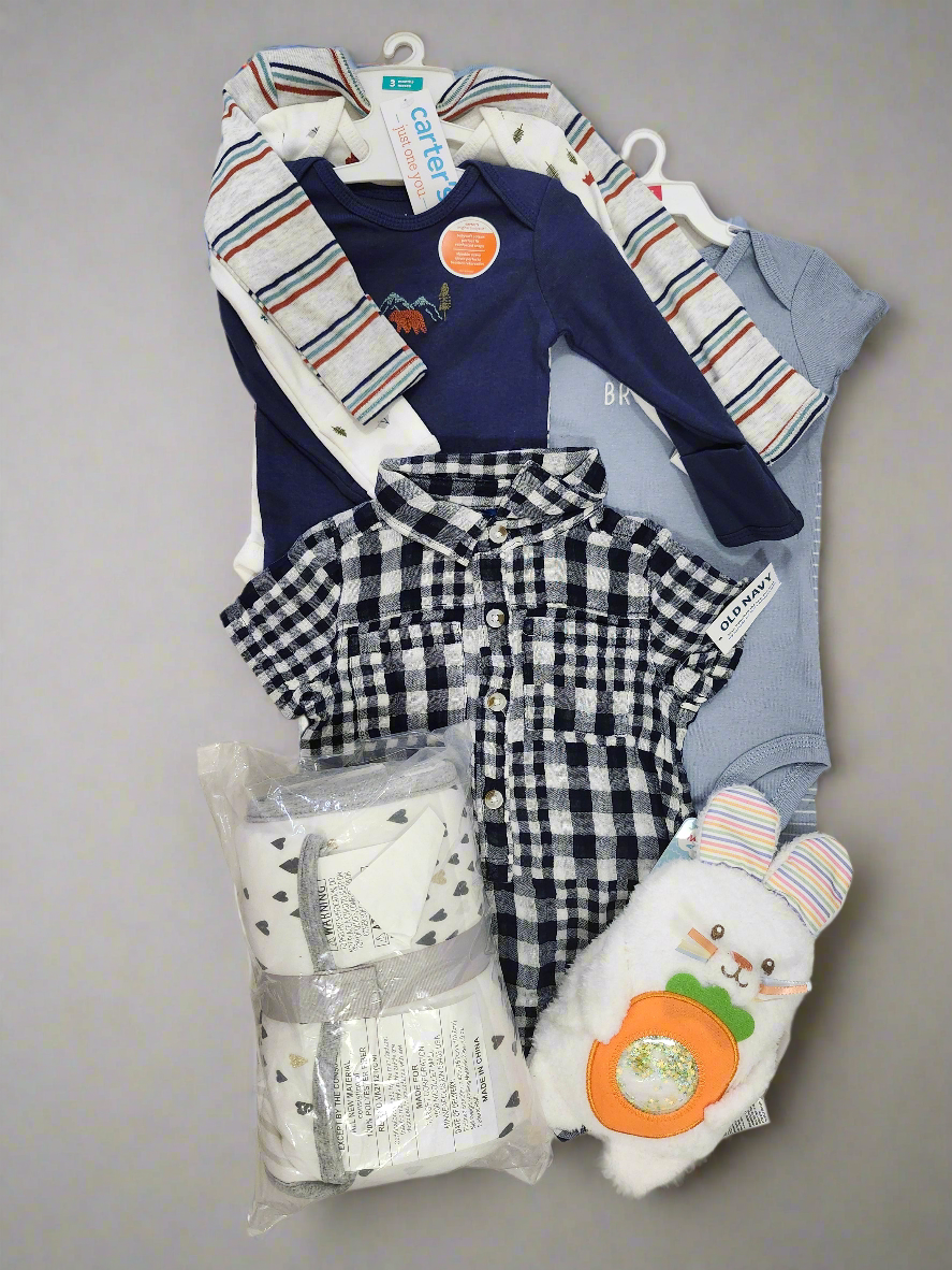 🍼🧸👶 Snuggles and Play Style Baby Boy Bundle – Cozy Comfort Meets Playful Charm