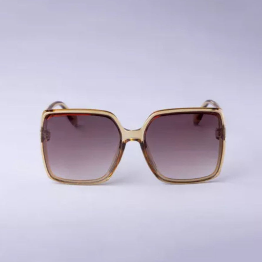 Women’s Oversized Square Butterfly Sunglasses – A New Day™ (Green)