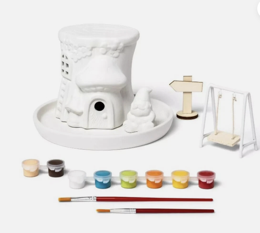 Mondo Llama™ Paint-Your-Own Garden Gnome Kit – DIY Ceramic Craft Set (Ages 6+)