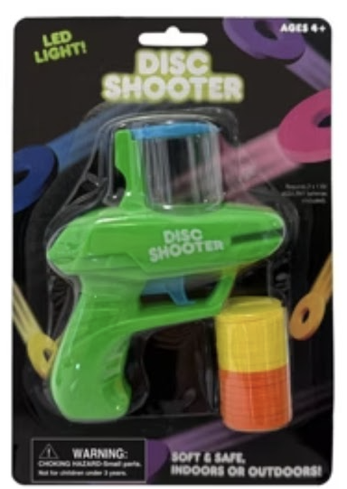 LED Disc Shooter Toy – Soft & Safe Indoor/Outdoor Fun (Ages 4+)