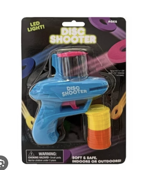 LED Disc Shooter Toy – Soft & Safe Indoor/Outdoor Fun (Ages 4+)