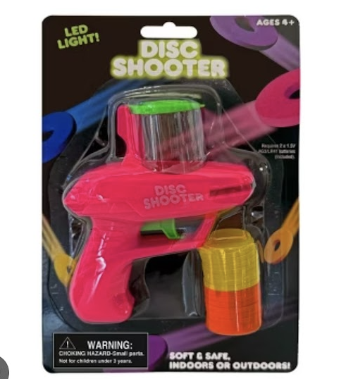 LED Disc Shooter Toy – Soft & Safe Indoor/Outdoor Fun (Ages 4+)