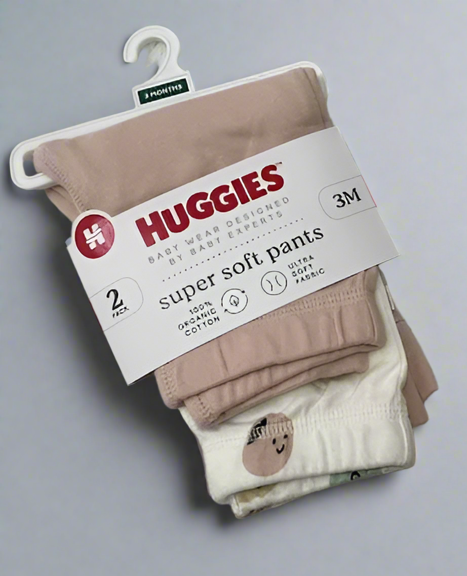 👶 Huggies Super Soft Baby Pants – 2 Pack (Size 3M)