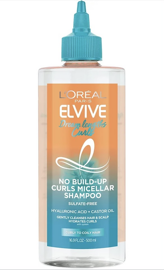 🌊 L’Oréal Elvive Dream Lengths Curls No Build-Up Micellar Shampoo – 500ml