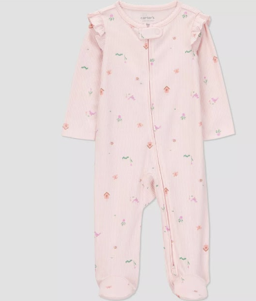 👶 Carter’s Just One You® Baby Girls’ Sleep N’ Play (3–6M)