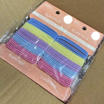 ✨ 30-Piece Colorful Hair Elastics – Clasp-Free