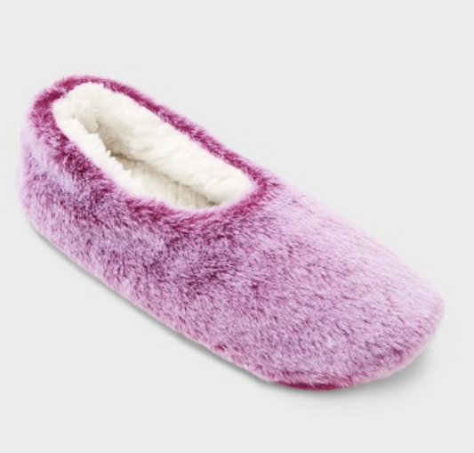 Plush Cozy Slipper Socks— Blush & Dark-Pink Edition