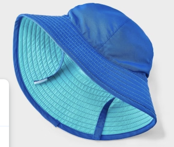 Toddler Boys’ Reversible Bucket Hat (Blue/Green)