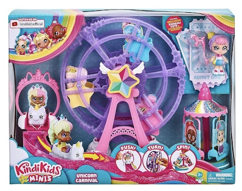 KindiKids Minis – Unicorn Carnival Playset
