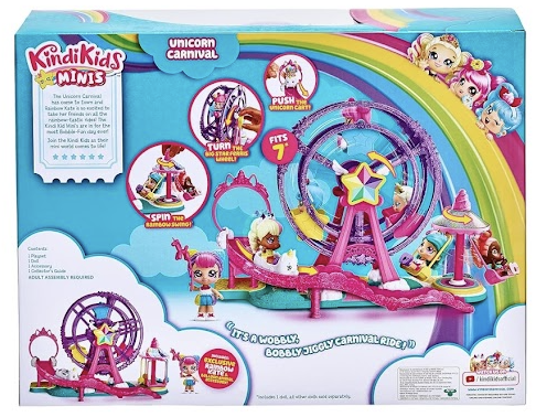 KindiKids Minis – Unicorn Carnival Playset