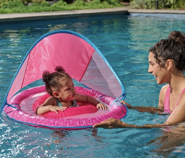 SwimWays Premium Baby Spring Float – Pink