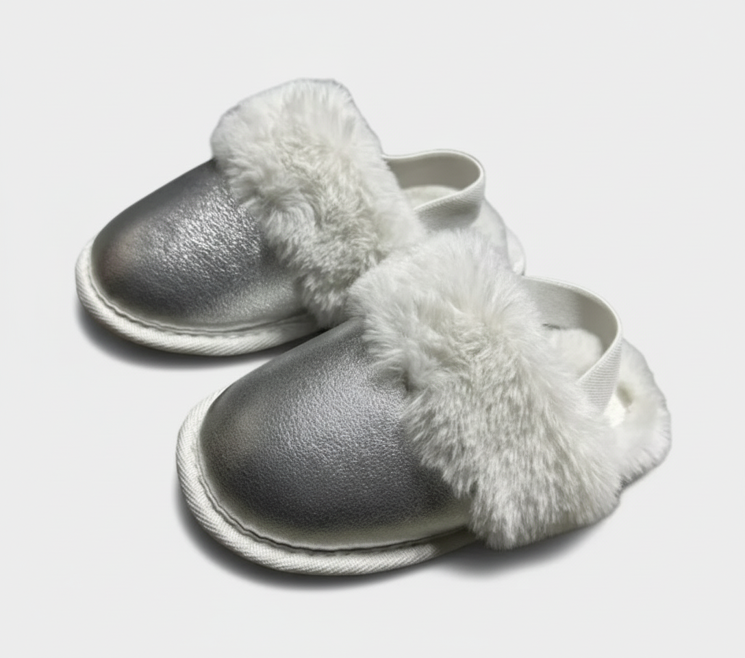 Cat & Jack Cozy Indoor Baby Slippers – Size L (9/10)