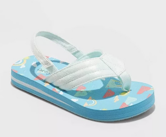 Cat & Jack Kids’ Flip-Flop Sandals – Size L (9/10)