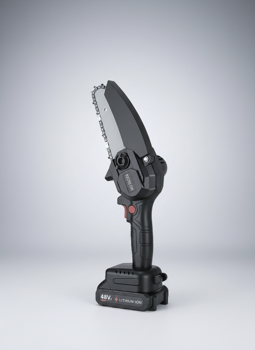 48V Mini Electric Chainsaw – Rechargeable, Handheld & Powerful