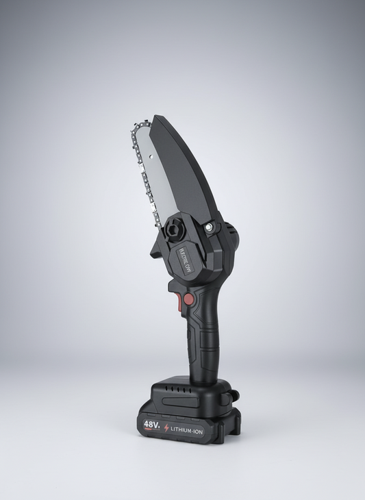 48V Mini Electric Chainsaw – Rechargeable, Handheld & Powerful