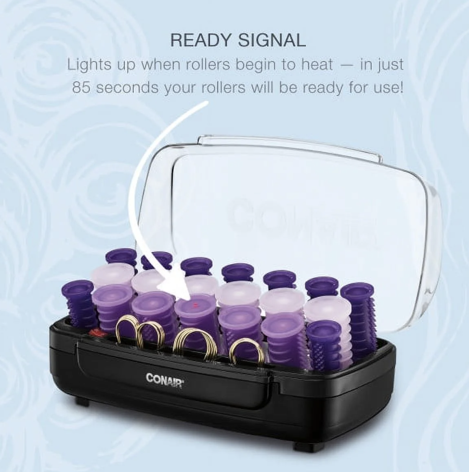 Conair EasyStart Hot Rollers – 20-Piece Curling Set