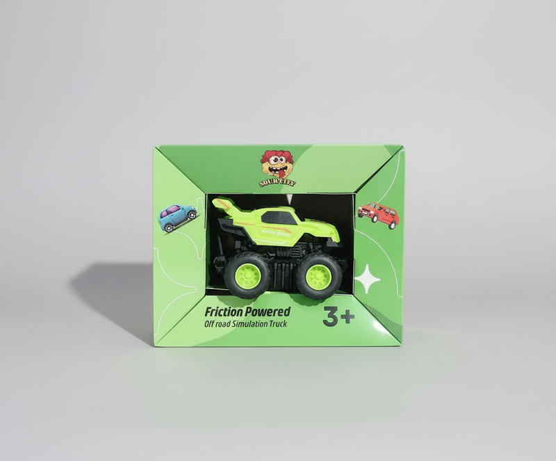 2 Friction Powered Off-Road Trucks with Candy (3+)