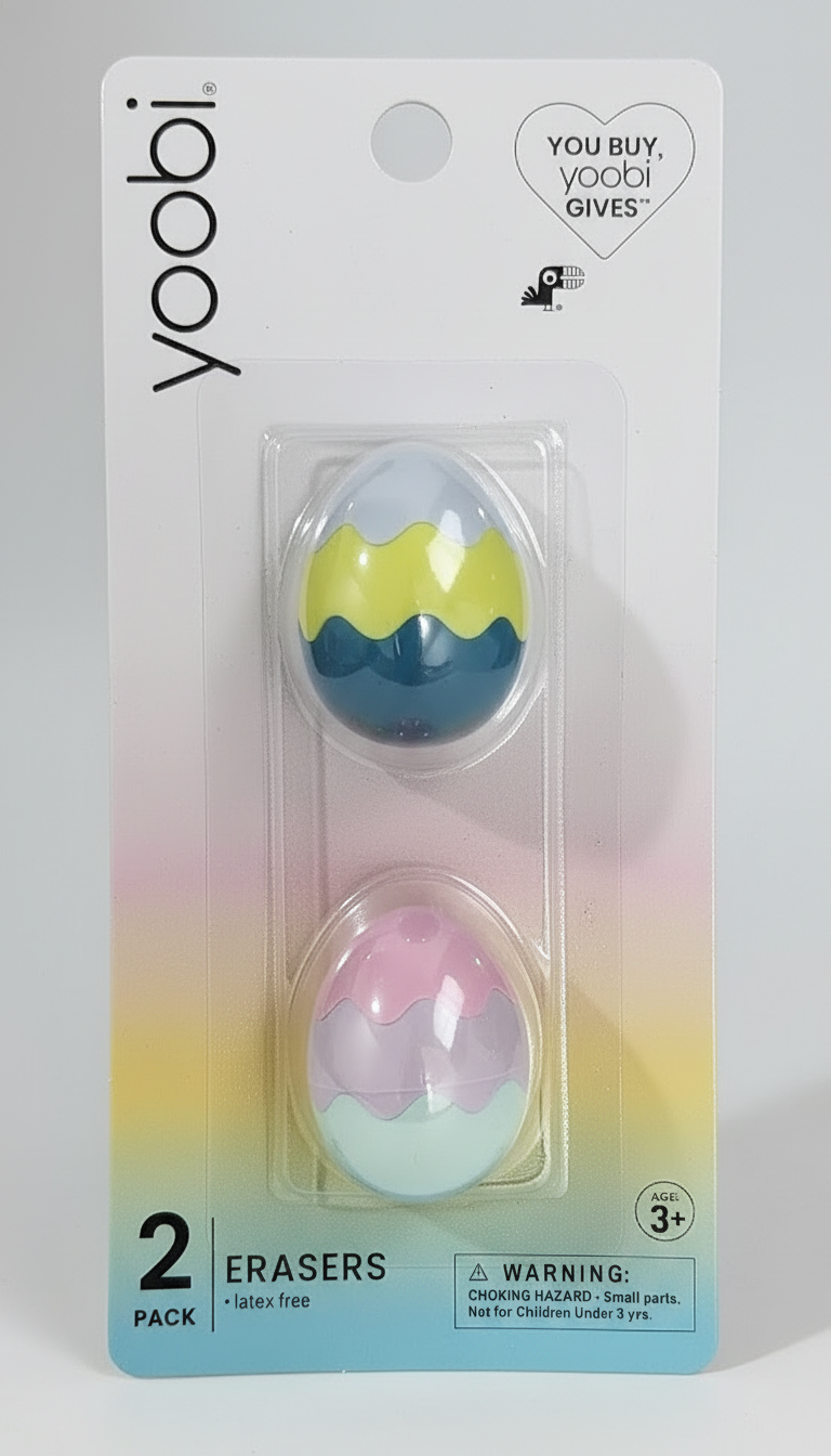 Yoobi Egg Erasers – 2