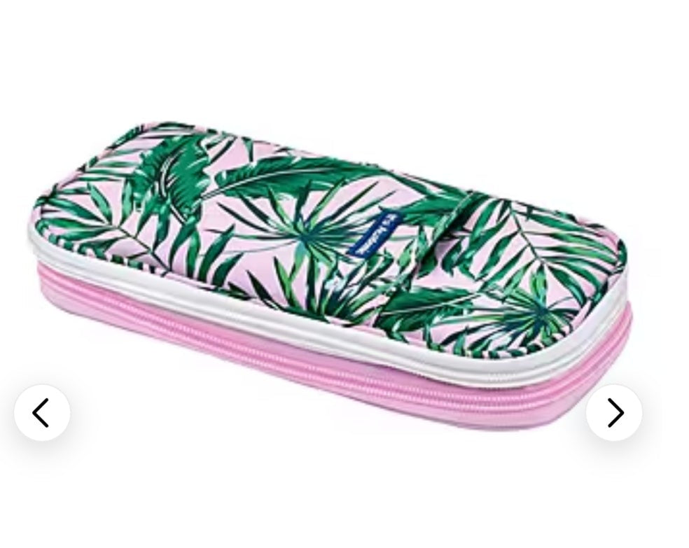Bostitch Lockermate Expanding Pouch – Tropical Palm Print 🌴💖