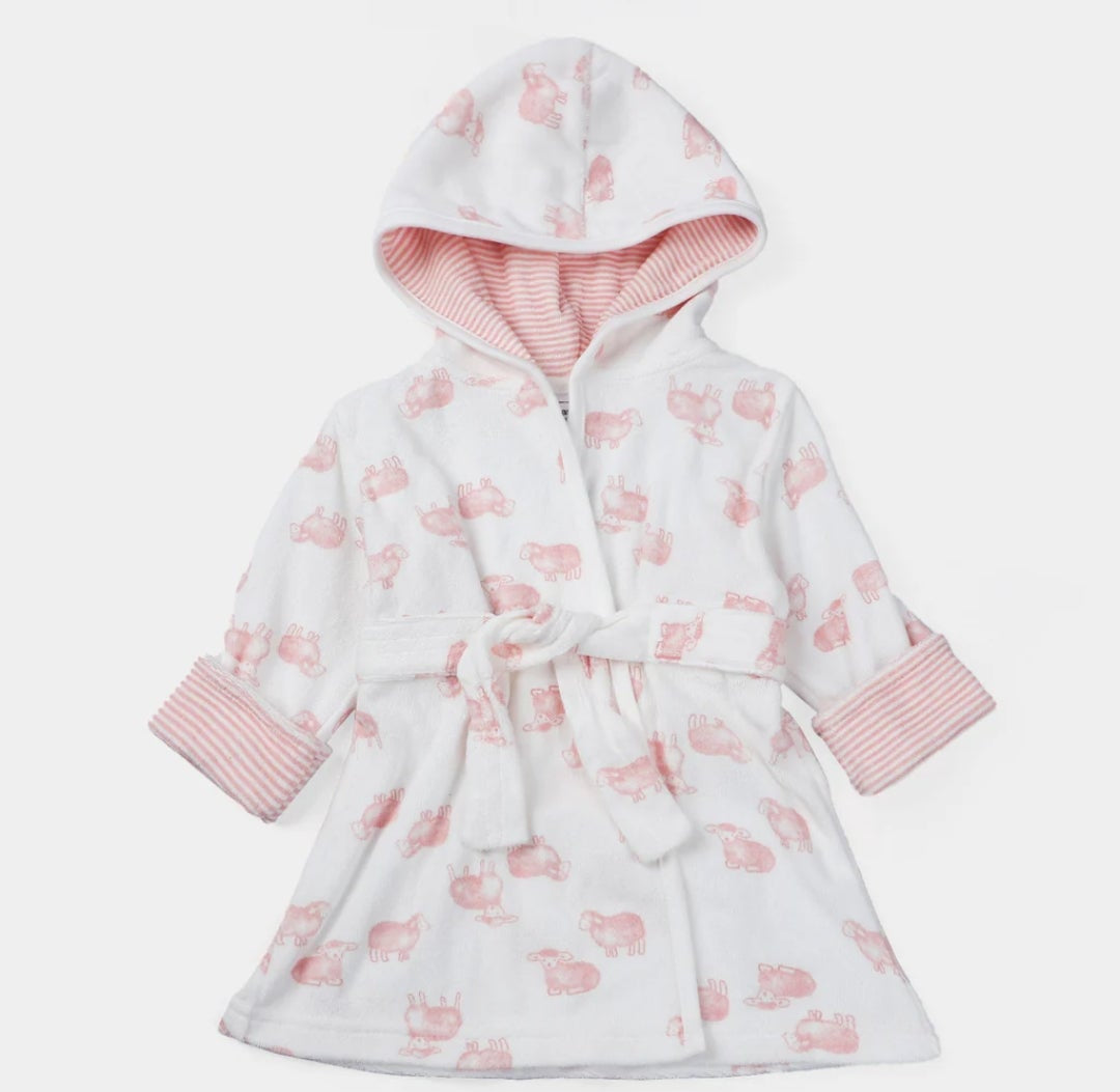 Carter’s Baby Bathrobes – 0–9 Months (Lamb, Bear & Dino Prints)