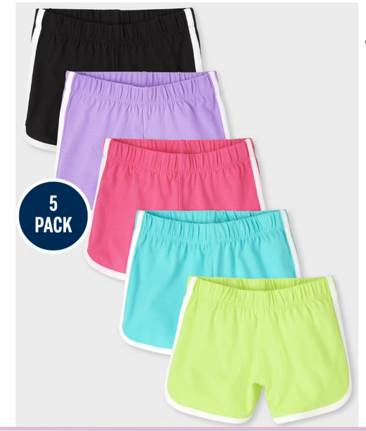 The Children's Place Girls 5-Pack Active Shorts