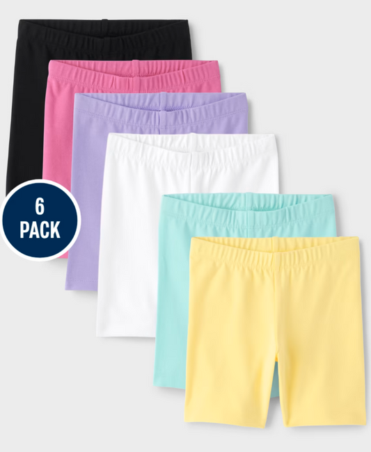 The Children's Place Girls 6-Pack Bike Shorts
