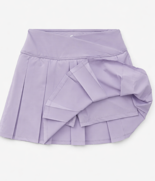 Justice Girls Crossover Waistband Pleated Skort