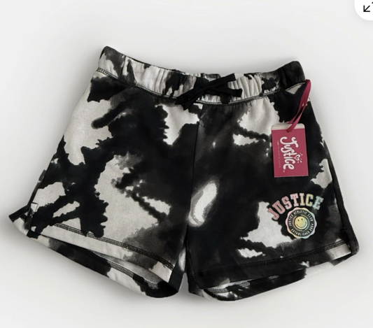 Justice Girls Tie-Dye Fleece Shorts