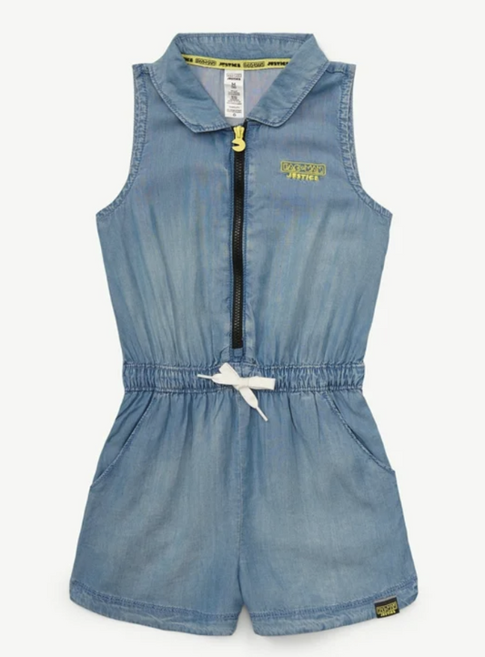 Pac-Man Justice Classic Denim Romper