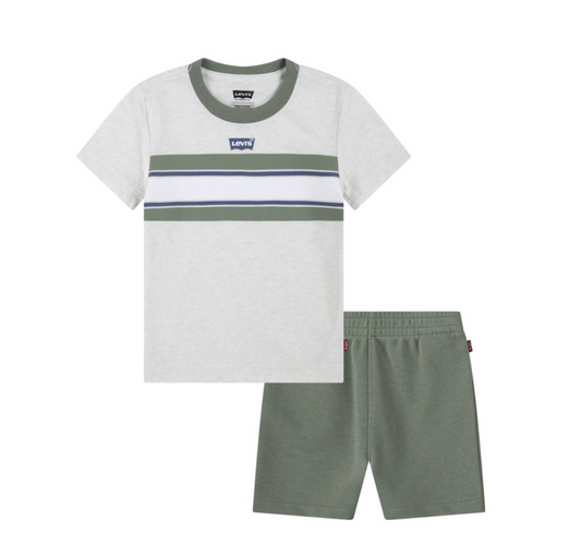 Levi's Toddler Striped Tee & Shorts Set