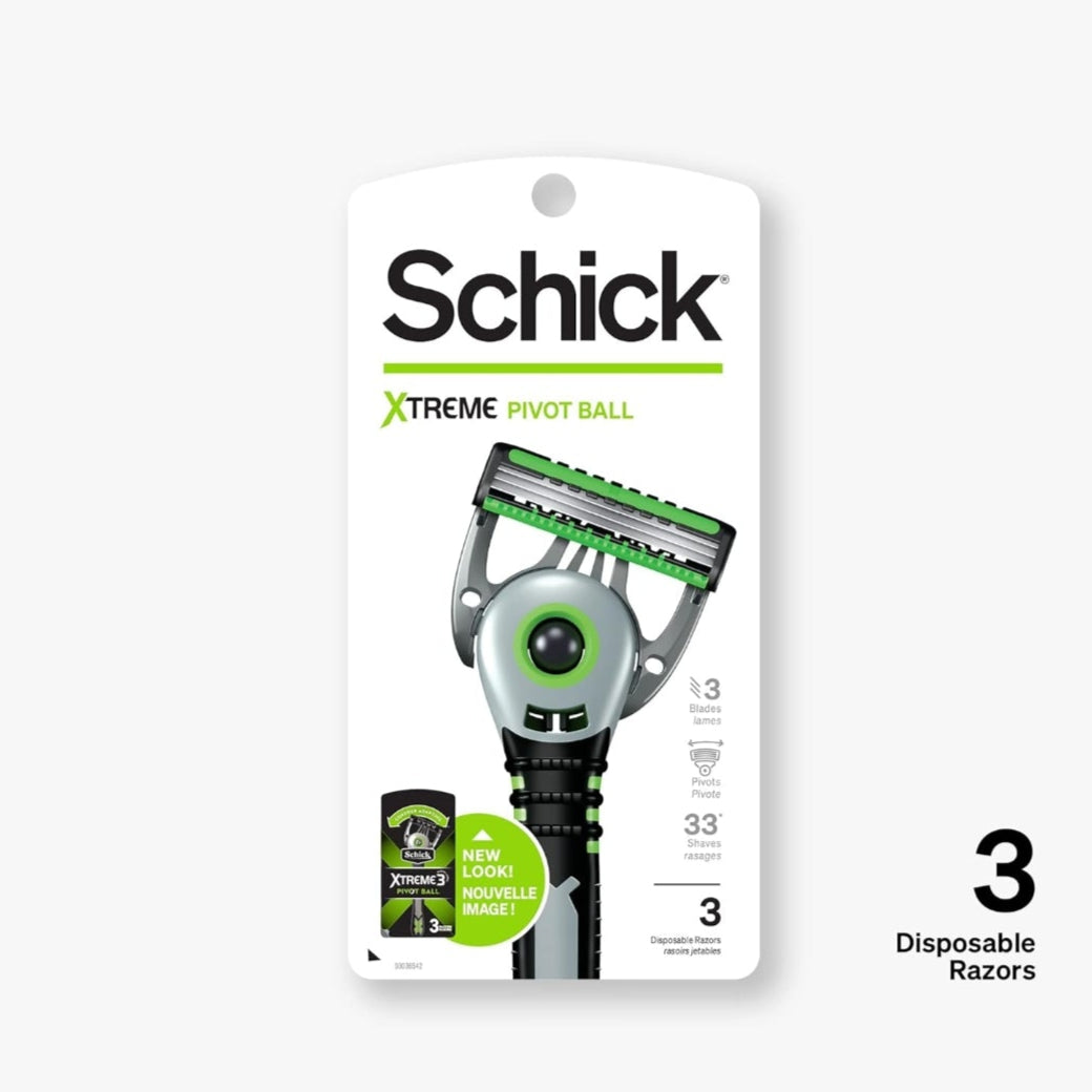 🪒 Schick Xtreme Pivot Ball Razors – 3-Pack
