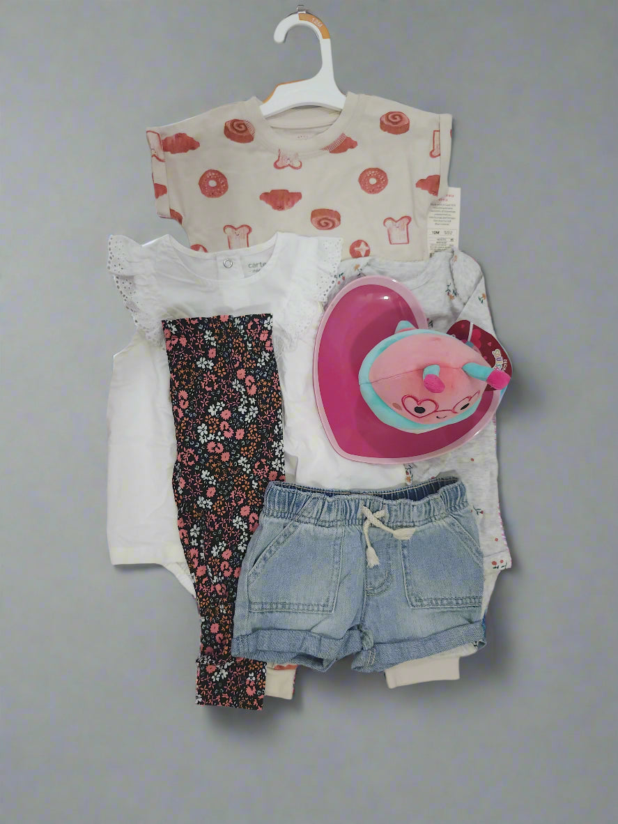 🎀🎁 Baby Girl 12M Style Essentials Bundle