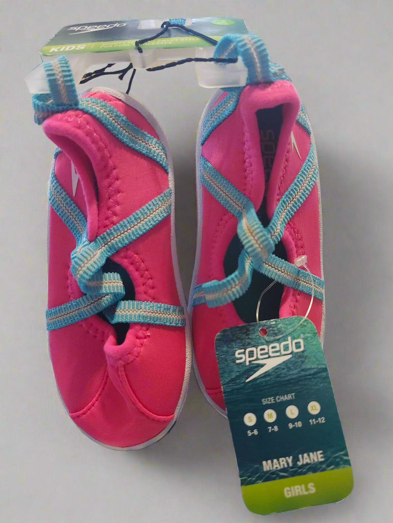 Speedo Kids’ Mary Jane Water Shoes – Pink/Blue 🌊👟