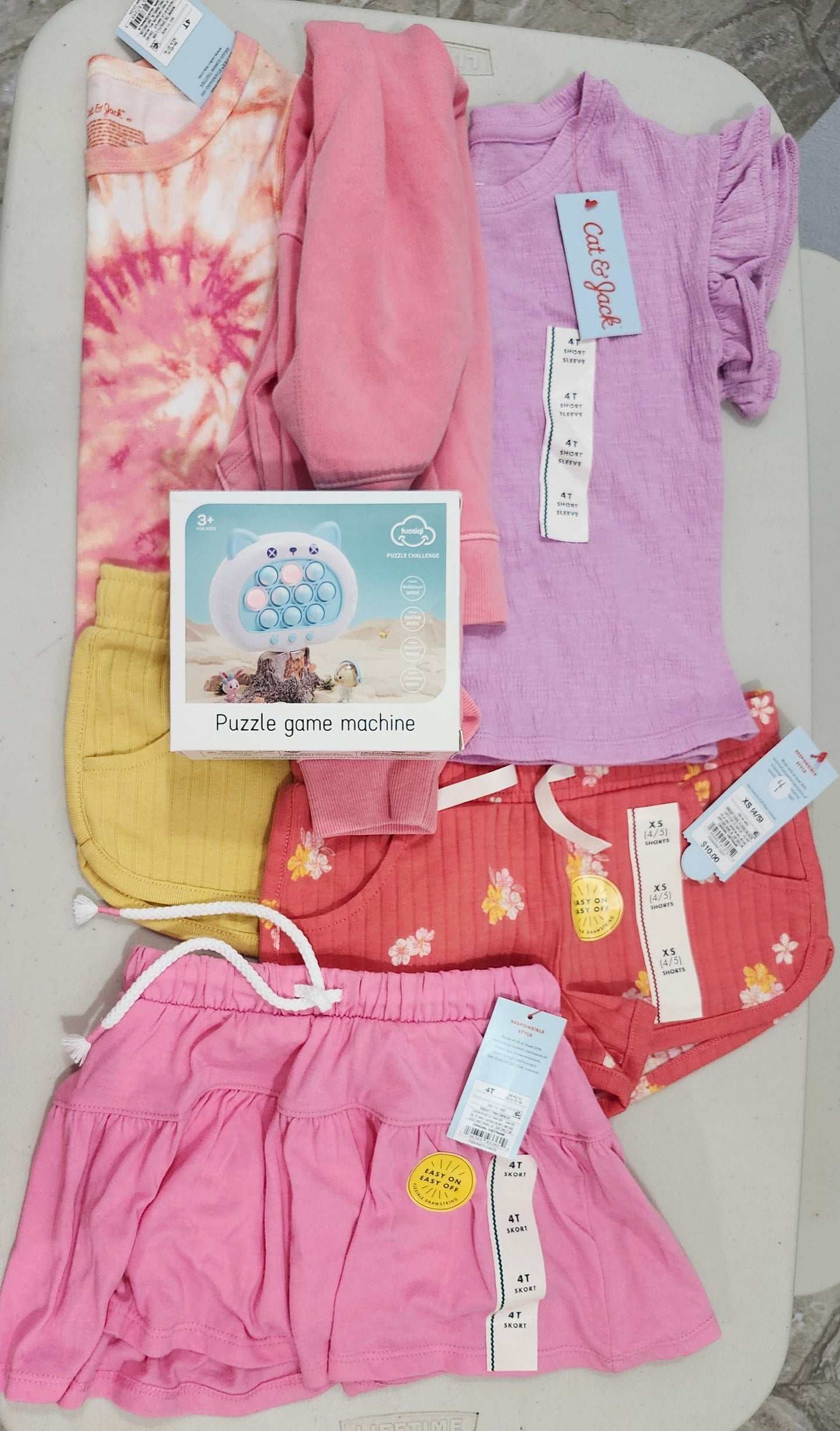 🌸 4t Girls’ Everyday Mix & Match – 6-Piece Bundle