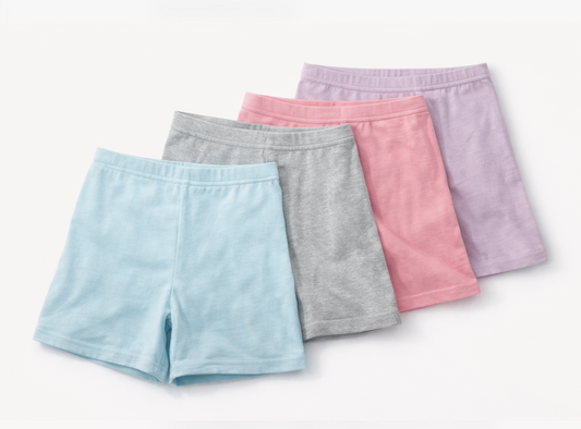 Girls Biker Shorts 4-Pack